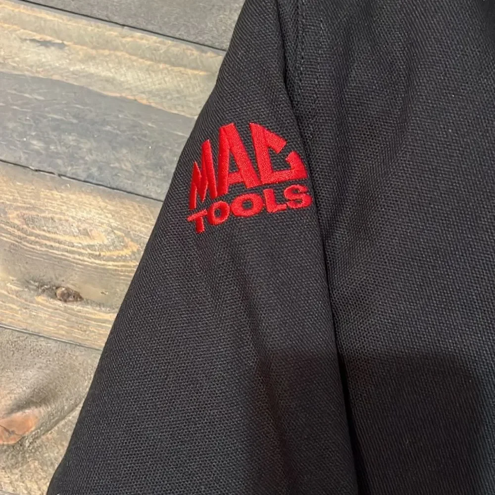 New Mac Tools Heavy Duty Zip Up Fleece Lined Kids Jacket Size 10/12 in Black